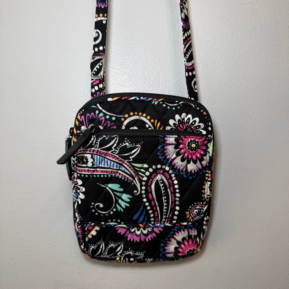 Vera Bradley Bandana Swirl Mulitcolor Mini Hipster Crossbody Bag Purse